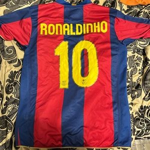 Barcelona Ronaldinho Home Jersey 2007